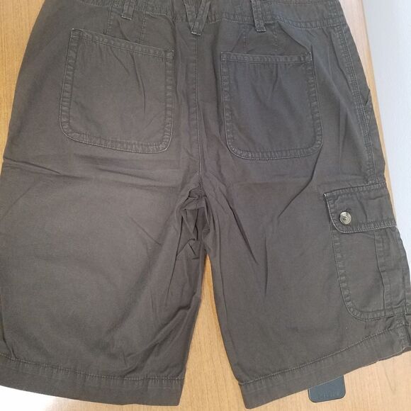 💕Liz Claiborne size 10 dark brown sloane cargo type shorts - Picture 3 of 5